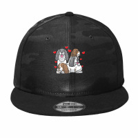 English Springer Spaniel T  Shirt English Springer Spaniel Dog Heart M Camo Snapback | Artistshot