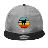 Alpaca Vintage Aesthetic Camo Snapback | Artistshot