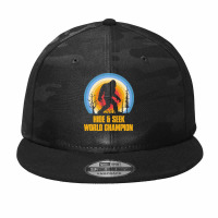 Bigfoot Hide And Seek T  Shirt Retro Bigfoot Hide And Seek World Champ Camo Snapback | Artistshot