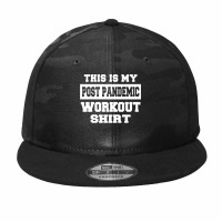 Post Pandemic Workout Funny Gym Running Camo Snapback | Artistshot