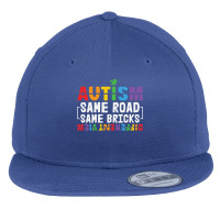 Same Road Same Bricks Different View Flat Bill Snapback Cap | Artistshot