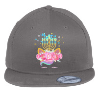 Cute Unicorn Face Hanukkah Gift T  Shirt Unicorn Face Hanukkah Funny H Flat Bill Snapback Cap | Artistshot