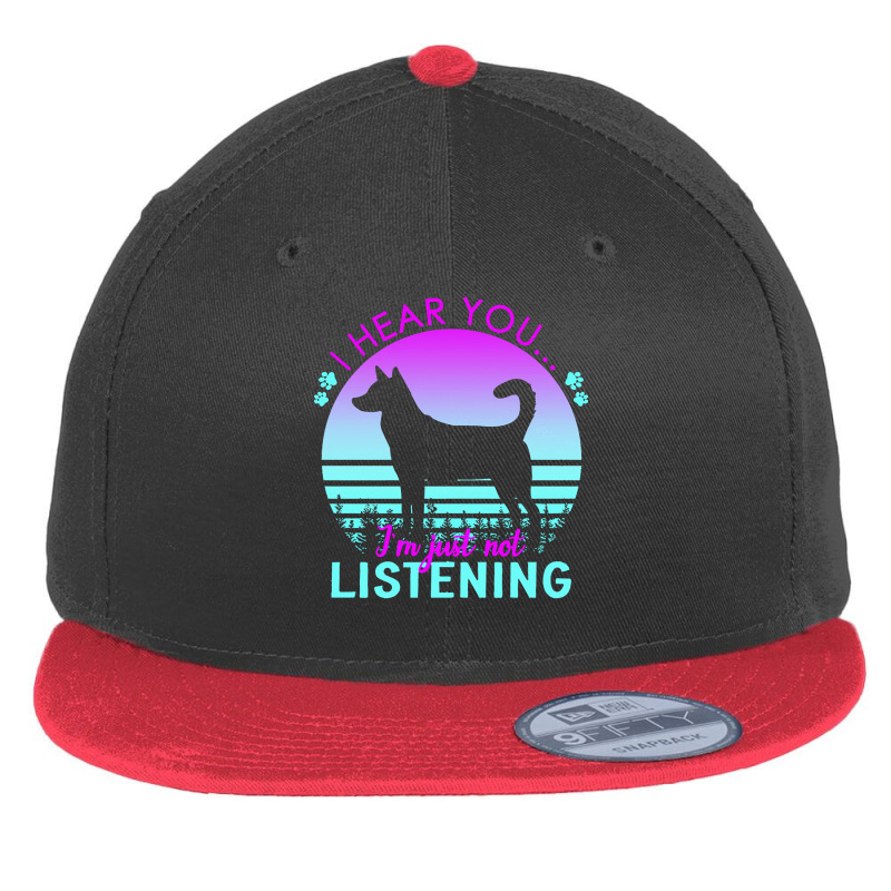 Canaan Dog T  Shirt I Hear You I'm Just Not Listening Canaan Dog Lover Flat Bill Snapback Cap by ratkemurphy717 | Artistshot