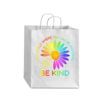 Sunflower Autism Awareness Be Kind Puzzle Mom Support Kids T Shirt Debie Paper Bag - 10 X 5 X 13 | Artistshot