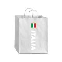 Proud Italian   Italia Design   Italian Soccer Jersey Style T Shirt Debie Paper Bag - 10 X 5 X 13 | Artistshot