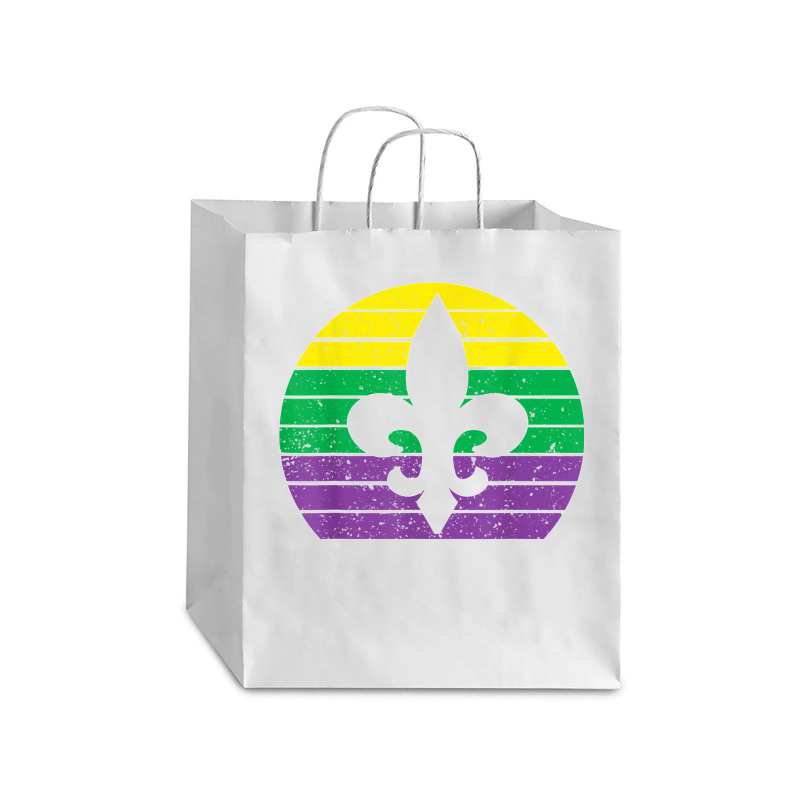 Retro Jester Hat Silhouette Mardi Gras Carnival T Shirt Debie Paper Bag - 10 X 5 X 13 | Artistshot