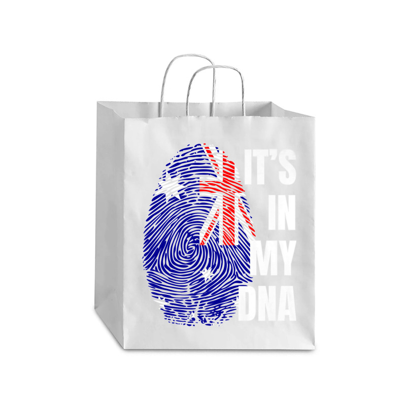 Australian Flag Dna Fingerprint Australia Premium T Shirt Debie Paper Bag - 10 X 5 X 13 | Artistshot