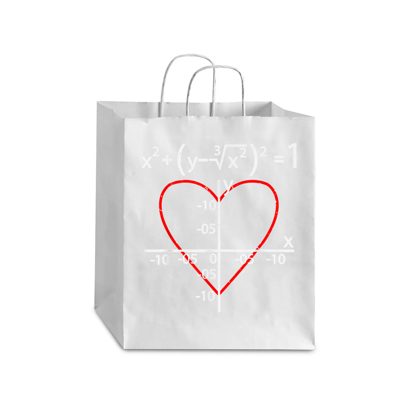 Funny Math Teacher Scientist Valentines Day Idea Math T Shirt Debie Paper Bag - 10 X 5 X 13 | Artistshot