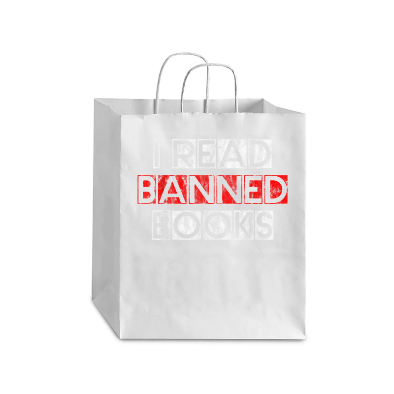 I Read Banned Books       T Shirt Debie Paper Bag - 10 X 5 X 13 | Artistshot