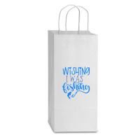 Fishing Quote Double Wine Paper Bag - 6 1/2 X 3 1/2 X 12 3/8 | Artistshot