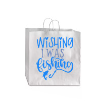 Fishing Quote Jumbo Paper Bag - 18 X 7 X 18 3/4 | Artistshot