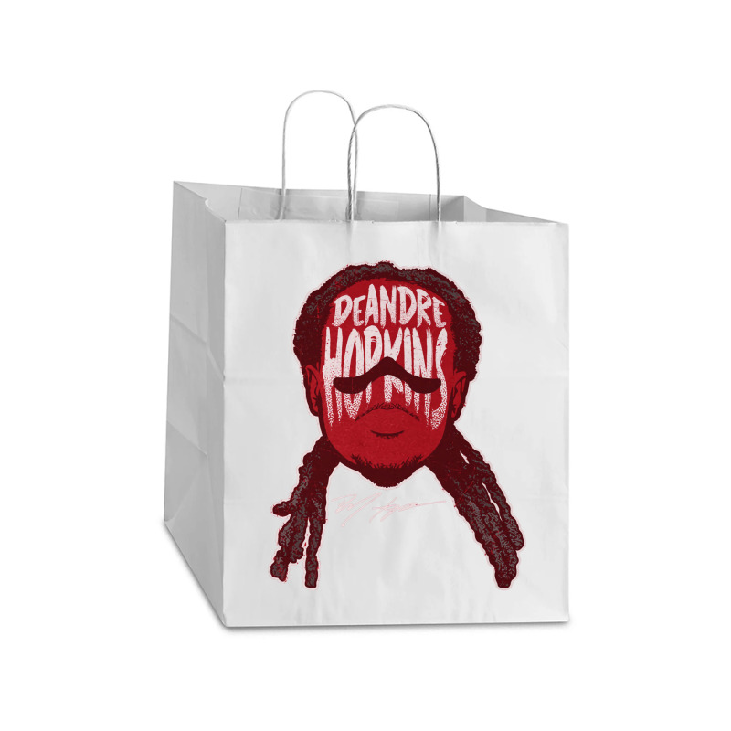 Deandre Hopkins Player Silhouette Take Out Paper Bag - 14 X 10 X 15 1/2 | Artistshot