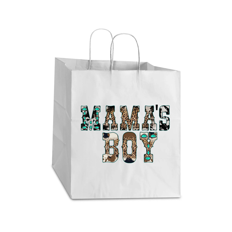 Western Mama's Boy Take Out Paper Bag - 14 X 10 X 15 1/2 | Artistshot