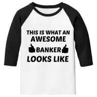 Banker Awesome Youth 3/4 Sleeve | Artistshot