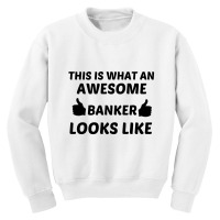 Banker Awesome Youth Sweatshirt | Artistshot