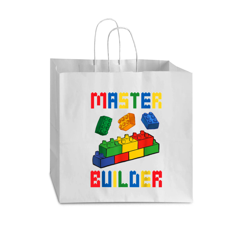 Brick Builder Funny Blocks Building Master Builder Toys Kids Vogue Paper Bag - 16 X 6 X 12 | Artistshot