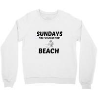 Beach And Jesus Sunday Crewneck Sweatshirt | Artistshot