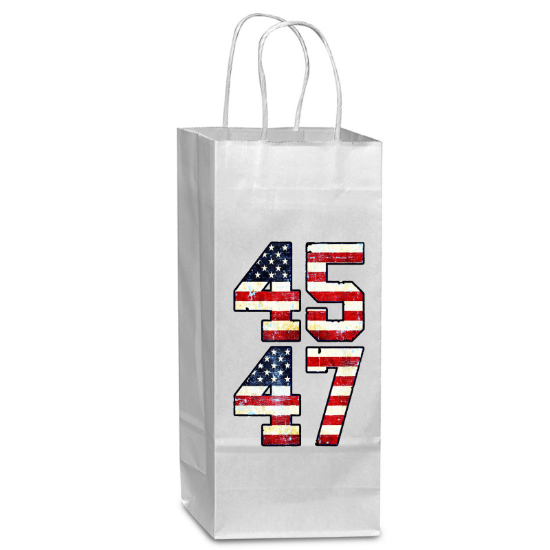 45 47 Save America Trump 2024 Wine Paper Bag - 5 1/2 X 3 1/4 X 13 | Artistshot