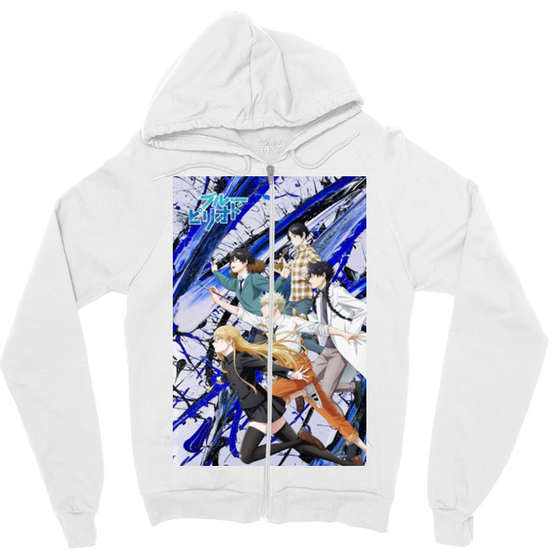 Blue Period, Manga, Blue, Nying,'anime, Blue Period Manga Zipper Hoodie by Cantrell | Artistshot