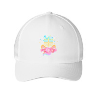 Cute Unicorn Face Hanukkah Gift T  Shirt Unicorn Face Hanukkah Funny H Mesh Cap | Artistshot