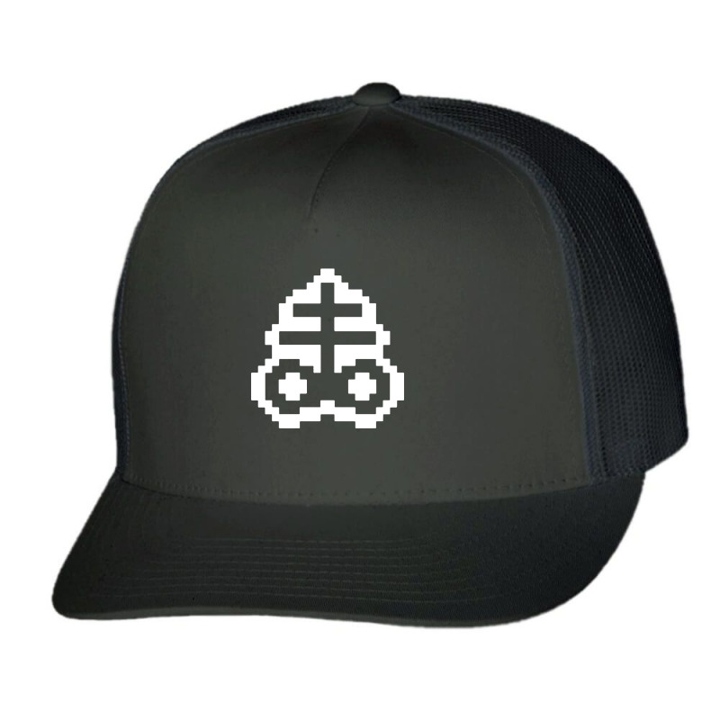 Binding Of Isaac Symbol Trucker Cap by Cublaxsueng | Artistshot