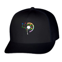 Autism Awareness T  Shirt Autism T  Shirt Autism Dandelion Flower Puzz Trucker Cap | Artistshot