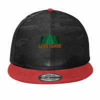 Lake Tahoe California Emerald Bay Pines T Shirt Camo Snapback | Artistshot