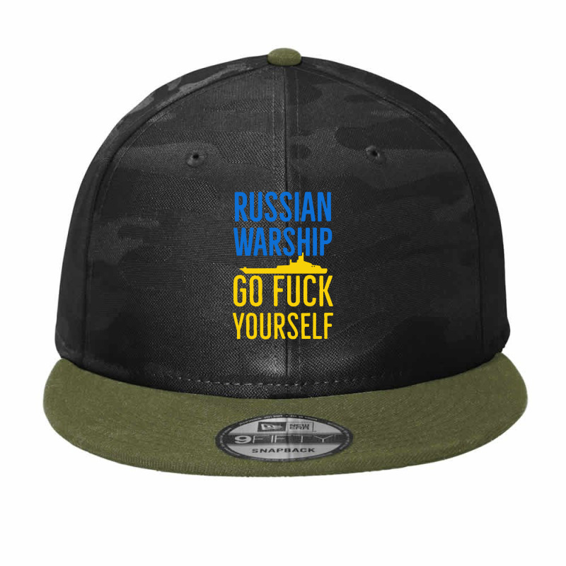 Russian Warship Go Fuck Yourself Camo Snapback | Artistshot