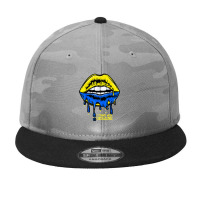 I Stand With Lips Flag Camo Snapback | Artistshot