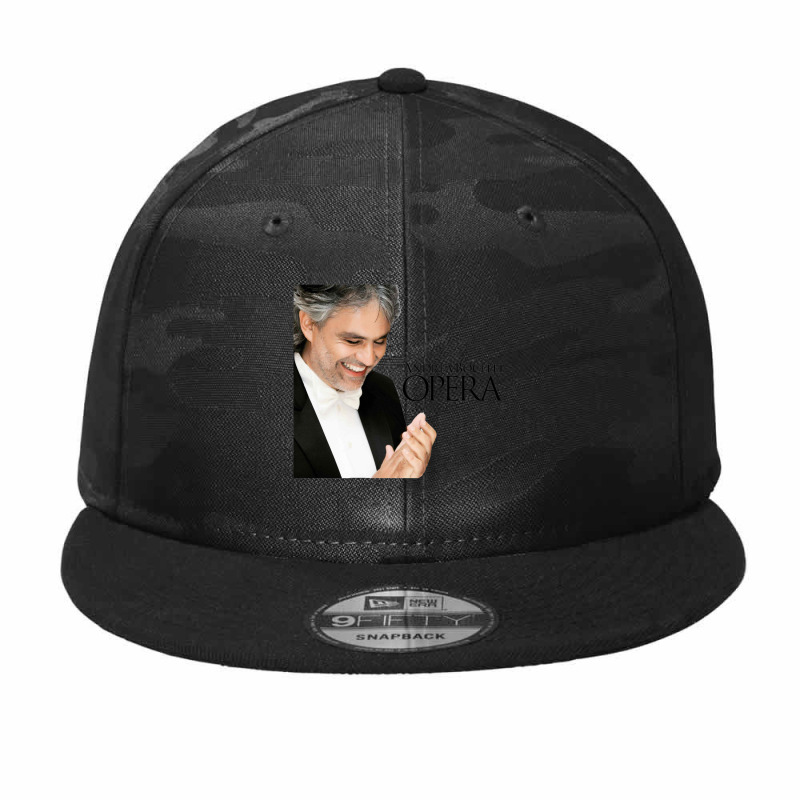 Andrea Bocelli Camo Snapback | Artistshot