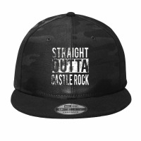 Straight Outta Castle Rock Camo Snapback | Artistshot