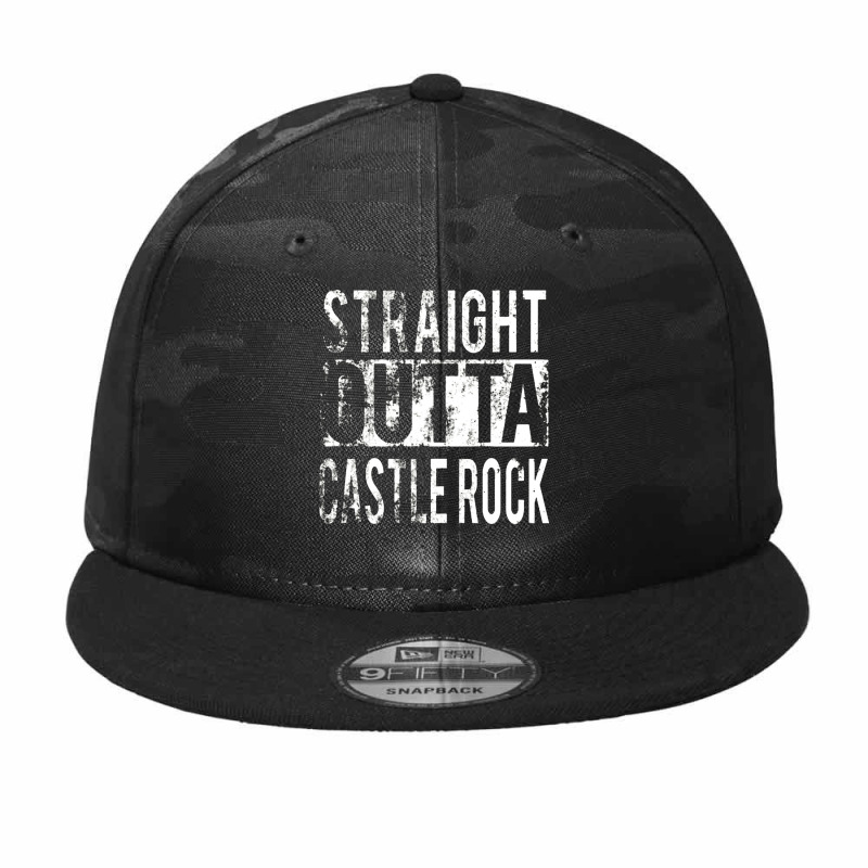 Straight Outta Castle Rock Camo Snapback | Artistshot