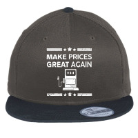 Funny Pro Trump Supporter Make Gas Prices Great Again Flat Bill Snapback Cap | Artistshot