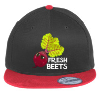 Funny Fresh Beets Organic Vegetable Flat Bill Snapback Cap | Artistshot