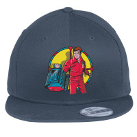 El Hombre Nuclear   Bionic Man Flat Bill Snapback Cap | Artistshot