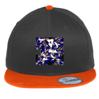 Flock Of Beautiful Birds Birds On A Fanta Funny Stylestic Sky Watercol Flat Bill Snapback Cap | Artistshot