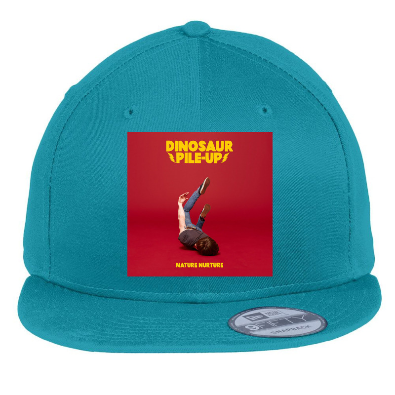 Dinosaur Pile Up 3 Flat Bill Snapback Cap | Artistshot