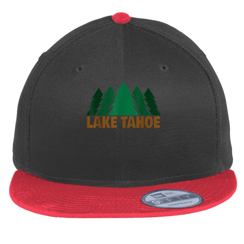 Lake Tahoe California Emerald Bay Pines T Shirt Flat Bill Snapback Cap by TeaMenShop | Artistshot