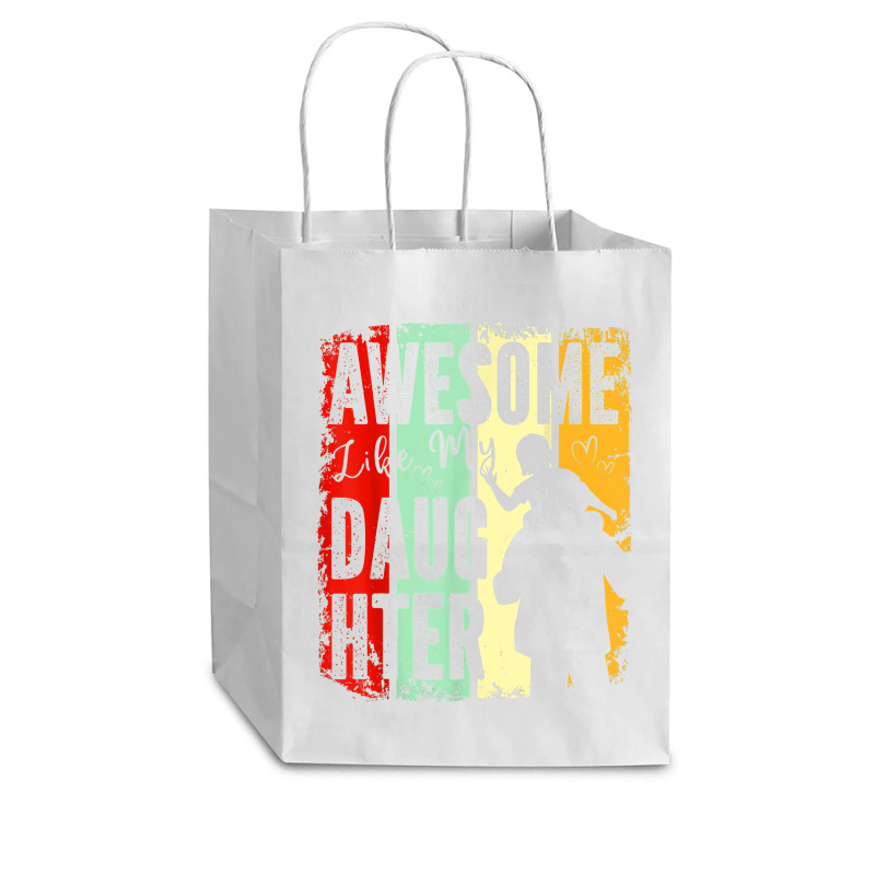 Awesome Like My Daughter Father Day Gifts From Daughter Cub Paper Bag - 8 X 4 1/2 X 10 1/4 | Artistshot