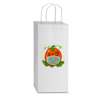 Can't Mask The Love For My 8th Grade Teacher Halloween Costu T Shirt Double Wine Paper Bag - 6 1/2 X 3 1/2 X 12 3/8 | Artistshot