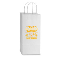 Cat T  Shirt Im A Cat Addict On The Road To Recovery T  Shirt Double Wine Paper Bag - 6 1/2 X 3 1/2 X 12 3/8 | Artistshot