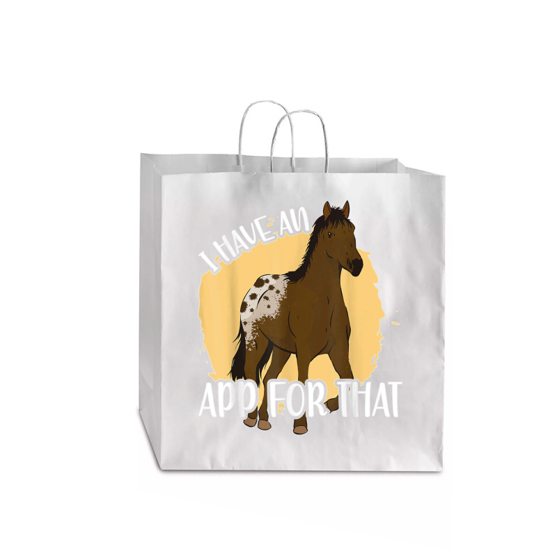 I Have An App For That, Appaloosa T Shirt Jumbo Paper Bag - 18 x 7 x 18 3/4 by James William | Artistshot