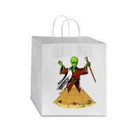 Hippie Alien Egyptian Pyramids 362 Star Paper Bag - 13 X 7 X 13 | Artistshot