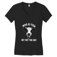 Cow Funny Animal Farm Farmer Women's V-neck T-shirt | Artistshot