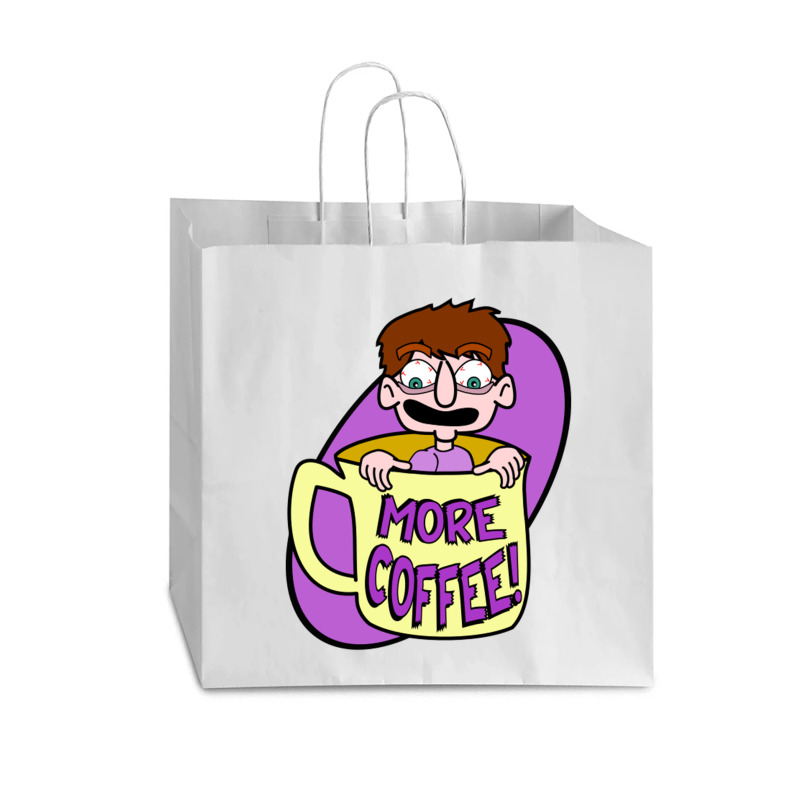 More Coffee Vogue Paper Bag - 16 X 6 X 12 | Artistshot