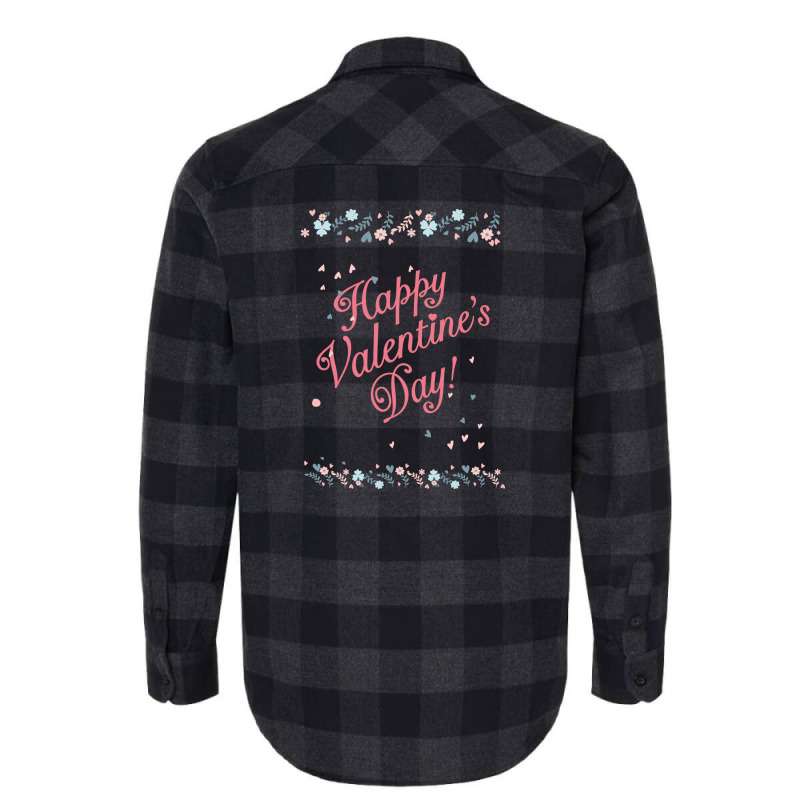 Happy Valentine Days Love Pink Flannel Shirt | Artistshot