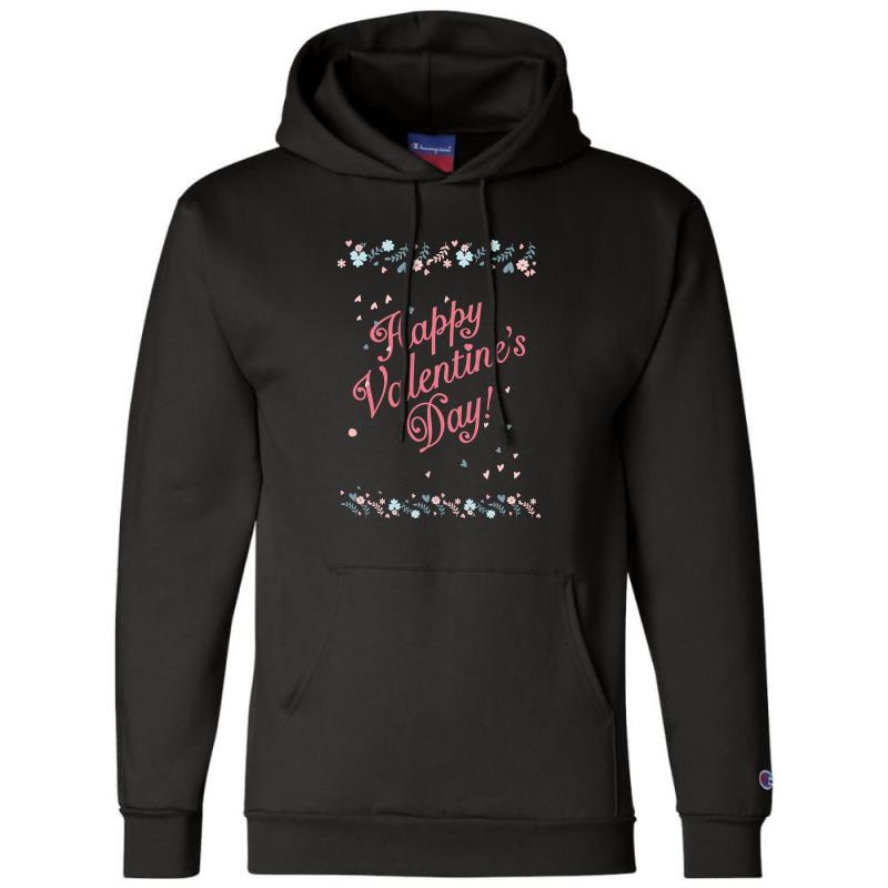 Happy Valentine Days Love Pink Champion Hoodie | Artistshot