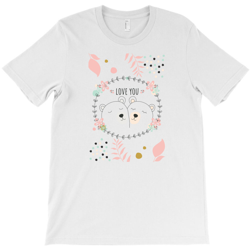 Happy Valentine's Love You With Animal Cute T-shirt | Artistshot