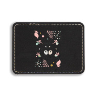 Happy Valentine's Love You With Animal Cute Rectangle  Leatherette Patch | Artistshot