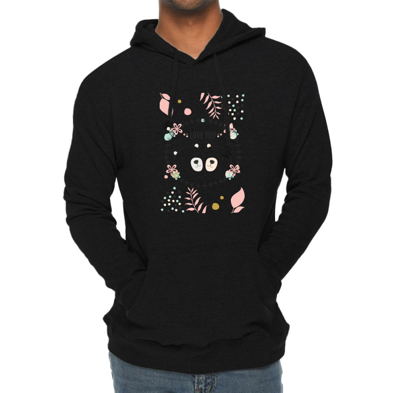 Happy Valentine's Love You With Animal Cute Lightweight Hoodie | Artistshot